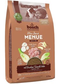 Bosch HPC Menue Mini Junior Tierwohl-Huhn Trockenfutter, getreidefrei, 2,4kg