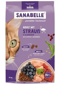 Sanabelle Adult Trockenfutter mit Strauß, 8kg
