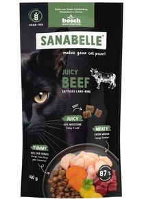 Sanabelle Juicy Trockenfutter mit Land-Rind, 40g