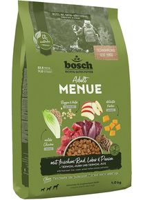 Bosch HPC Menue Adult Rind & Innereien Trockenfutter mit Roggen & Hafer, 1kg