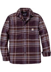 Carhartt Rugged Flex Flannel Plaid, camisa , color: Lila Oscuro , tama&ntilde;o: S