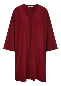 Anna Aura - Lang vest met 3/4-mouwen, rood, Maat 40, scheerwol