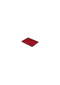 Oplegdeksel voor stapelbak, VE = 4 stuks, l x b = 400 x 300 mm, rood