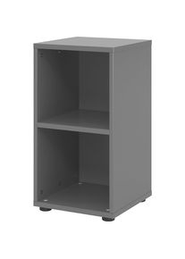 VERA-ZWO - Kantoorstelling, h x b x d = 748 x 400 x 400 mm, 2 ordnerhoogtes, grafiet