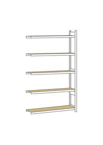 Schulte Estantería amplia, con tableros de aglomerado, altura 3000 mm, anchura útil 1500 mm, estantería de ampliación, profundidad 400 mm