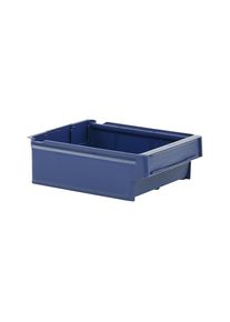 Stellingbak van polypropyleen, blauw, l x b x h = 300 x 230 x 100 mm, VE = 8 stuks