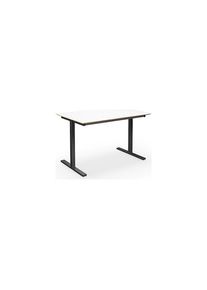 Mesa multiusos DUO-T Trend, tablero recto, profundidad 800 mm, anchura 1200 mm, blanco/negro