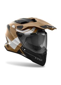 Buff Airoh Commander 2 Reveal Motorradhelm (Braunmatt/Schwarz/Weiß)
