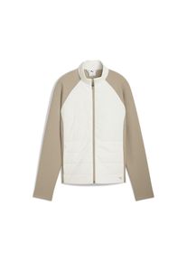 Puma Sportjacke Damen dunkelbeige / weiß Größe XXS