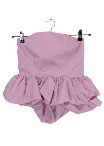 Zara Top z dekoltem typu bandeau Damski, Rozmiar 34, różowy, Poliester