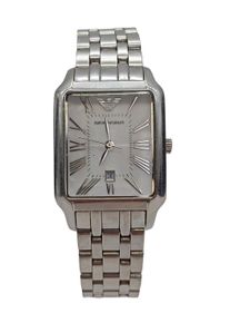 Armani Analog Watch Women, One Size, silver-colored