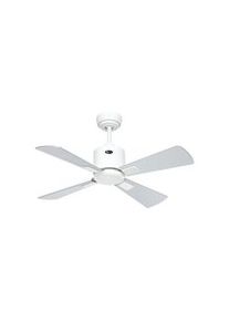 eco neo III 92, ventilador wifi sin luz, cuerpo blanco con aspas wengué y gris, CasaFan