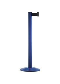 Afzetpaal Beltrac EXTEND, aluminium, paal blauw, band zwart