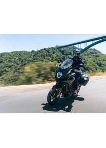 HJC F100 Bios Motorradhelm (Schwarzmatt/Grau/Gelb)