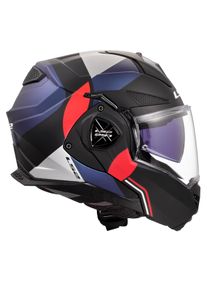 LS2 FF901 Advant X Ultra Motorradhelm (Schwarzmatt/Blau/Rot)