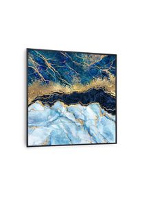 Klarstein Wonderwall Air Art Smart, infravörös hősugárzó, 60 x 60 cm, 350 W, kék márvány