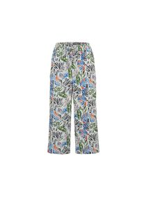 GOLDNER , Schlupfhose »Hose Sommerliche Druckhose« , sand / blau / orange / gemustert , K-Gr , 24 -K-Gr , 24 , Weite Hose aus luftiger Viskose