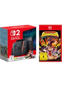 Nintendo Switch 2 , Konsolen-Set »Switch 2 + Mario Kart World + Donkey Kong Bananza« , schwarz , Stereo-Lautsprecher: Die unabhängige...