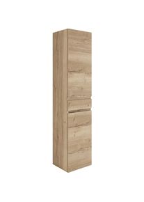 Saphir , Hochschrank »3500maxus«, 40 cm breit, Soft-Close-Funktion, Badmöbel, vormontiert , Eiche Struktur natur NB
