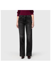 MAC, Damen, Weite Jeans &raquo;WIDE&laquo; im Five-Pocket Style, authentic blackest, L&auml;nge 30, 40 -L&auml;nge 30, authentic blackest, Jeans von MAC