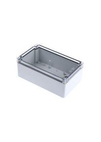 Fibox Grey Polycarbonate Enclosure, IP66, IP67, Silver Lid, 200 x 120 x 75mm - PCT 122008