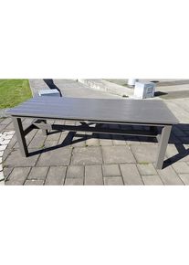 Serie de muebles para exteriores VIKING, mesa, L x A x H 2200 x 900 x 770 mm, gris