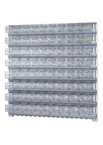 Mauser Wandstellingsysteem met magazijnbakken, 8 rails, 72 bakken, h x b = 1000 x 1010 mm