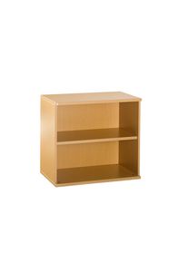 LENA - Bijzetkast, h x b x d = 722 x 800 x 442 mm, 1 legbord, 2 ordnerhoogtes, beukenhoutdecor