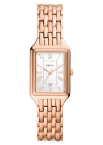 Fossil Dames Analoog horloge 'Raquel' rose-goud / zwart / wit One Size