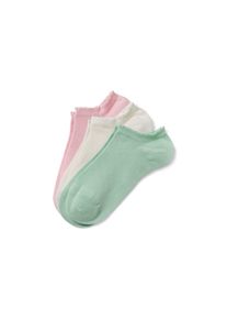 3 Paar Sneakersocken mit Ajour-Muster - Damen - Gr. 39-42 - creme