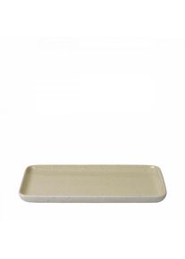 Blomus SABLO snack plate Savannah, size L, ceramic, handcrafted & hand-glazed, dishwasher- & microwave-safe