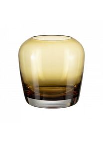 Blomus Vase LETA Tan 13 cm, Glas, mundgeblasen, Unikat, standsicher, zeitloses Design, für Blumen, Zweige, Dekovase, verschiedene Größen und Farben