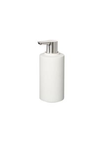 Blomus Seifenspender CRETO, Lily White, 190 ml, Beton, Zinkdruckguss, minimalistisches Design, PU-versiegelt, langlebig, modern, Badaccessoire