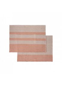 Blomus 2er Set Geschirrtücher GANO, Mourning Dove & Cedar Wood, Bio-Baumwolle, 70x50 cm, zwei Muster, saugstark, langlebig, modern