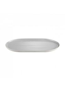 Blomus SABLO serving platter Cloud, 40x24 cm, stoneware, handcrafted, dishwasher-safe, individual design, modern unique piece