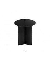 Blomus ORU Beistelltisch Black S Ø 35cm, pulverbeschichteter Edelstahl, japanisches Origami-Design, leichter Aufbau, vielseitig, modern