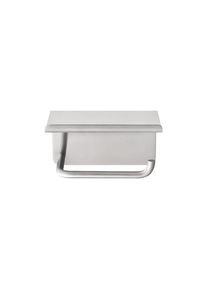 Blomus WC-Rollenhalter MODO Edelstahl matt mit Ablage – modernes Badaccessoire, rostfrei, elegante Ablagefläche, hochwertige Verarbeitung