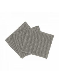 Blomus WIPE PERLA set of 3 dishcloths Elephant Skin, 100% cotton, Scandinavian design, absorbent, robust, 25x25 cm, hygienically washable