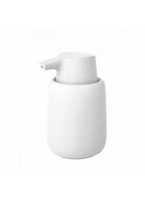 Blomus Seifenspender SONO White 250 ml, Soft-Touch, Keramik, Weiß, modernes Design, einfach zu reinigen, langlebig
