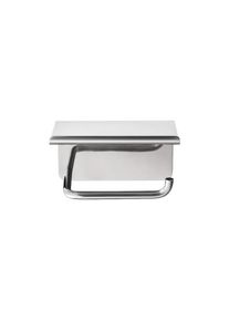 Blomus WC-Rollenhalter MODO Edelstahl poliert mit Ablage – stilvoller Toilettenpapierhalter, glänzend, hochwertig, modernes Badaccessoire