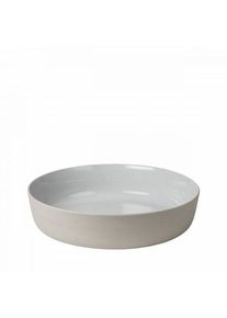 Blomus SABLO salad bowl, Cloud, ceramic, handcrafted & hand-glazed, size M, dishwasher-safe, modern design, combinable