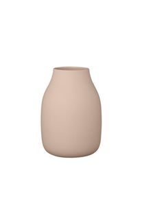 Blomus COLORA Vase Indian Tan L Keramik handgefertigt große Dekovase matte Oberfläche Capsule Collection Unikat
