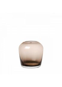 Blomus Vase LETA Coffee 11 cm – mouth-blown glass, unique, modern, stable
