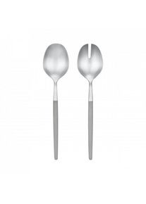Blomus MAXIME salad servers Mourning Dove, matte stainless steel & plastic, modern design, dishwasher-safe