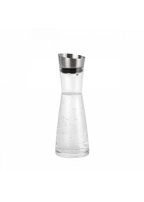 Blomus ALDOA Wasserkaraffe 900 ml – Glaskaraffe mit Edelstahldeckel, klar, spülmaschinenfest, stilvolle Karaffe für Wasser & Getränke