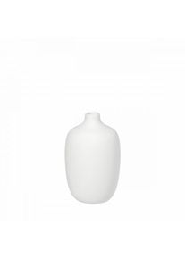 Blomus Vase CEOLA White 13?cm, ceramic, unique, rough glaze, organic design, mini vase, table décor