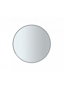 Blomus Wandspiegel RIM White L Ø 80 cm, smoked Glas, pulverbeschichteter Stahlrahmen, minimalistisches Design, inkl. Montagematerial, viele Farben