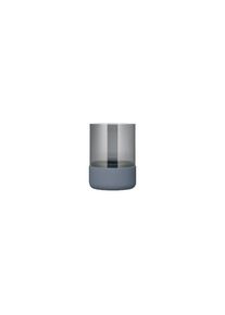 Blomus Windlicht CALMA Steel Gray & Smoke Größe S Glas & Beton minimalistisch, für Teelichter & Kerzen, urbanes Design