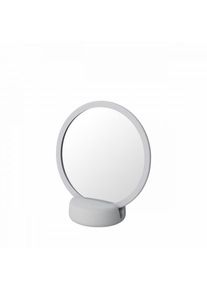 Blomus SONO Cosmetic Mirror Micro Chip, 5× magnification, ceramic & silicone base, soft-touch, modern, for bath & make-up, great to combine
