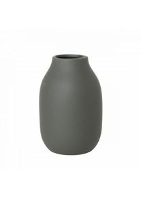 Blomus COLORA vase Agave Green S – handmade ceramic, rubber pads, matte